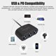 thumbnail image 4 of 3 in 1 Car CigaretteLighter Plug Splitter 120W USB+PD Quick Charging Adapter 3-Socket Power Splitter 12-24V for Car Truck SUV, 4 of 4