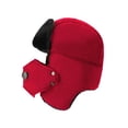 thumbnail image 4 of Qarigey Deportes al aire libre Gorra a prueba de viento Sombrero cálido Esquí Ciclismo Senderismo Gorra de invierno con cubierta facial Sombreros Rojo Qarigey AP000312-01, 4 of 5