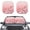 Blossom Branches, variant on XYZCANDO Car Sun Shade with Celestial Sun Moon, Two Piece Set for SUV and Truck Windshield Blocking