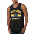 thumbnail image 1 of Wild Bobby City of San Francisco Basketball Fantasy Fan Sports Mens Tank Top, Black, Small, 1 of 5