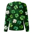 thumbnail image 5 of yuCgh Women's Long Sleeve Nursing Jacket with Stand Collar, Single Breasted St. Patrick's Day Print, Casual Work Uniform Top,Army Green L, 5 of 6