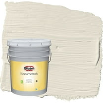 Glidden Fundamentals Focus / Off White Semi-Gloss Interior Paint, 5 Gallon