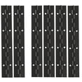 thumbnail image 1 of Paquete de 6 bisagras de piano de 8 pulgadas, bisagra de piano negra, bisagras plegables continuas de acero inoxidable 304 para puertas, gabinetes, ventanas, 1 of 5