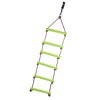 Kids Indoor & Outdoor Playhouse 6 Rungs Rope Climbing Ladder Toy - Green