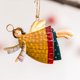 thumbnail image 4 of Decoraciones de Navidad para el Colgante de Ángel de Arte de Hierro Retro Del Hogar, Estambula de Cabeza de Madera de 4 Piezas para Decoración de Mesa Del Manto Del Árbol de Vacaciones, Decoraciones D, 4 of 9