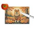 thumbnail image 4 of Carolines Treasures DAC1037LCB 15 x 12 in. Chow Chow Fall Glass Cutting Board - Large, 4 of 5