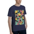 thumbnail image 2 of Bingfone Angry Shark Pattern Men'S Loose Fit Short-Sleeve Pocket T-Shirt, 2 of 7
