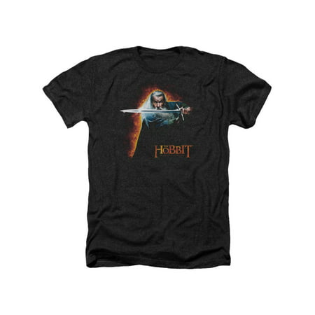 The Hobbit Movie Gandalf Secret Fire Adult Heather T-Shirt Tee