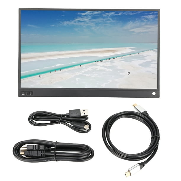 Moniteur Portable, HD 1080P 60Hz Rafraîchissant 3 en 1 Écran ABS Matériel Moniteur Intelligent pour les Présentations pour les Émissions de Télévision pour les Vidéos