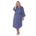 thumbnail image 5 of TexereSilk Women's Luxury Terry Cloth Bathrobe - Soft Modal & Organic Cotton (Kashmir Blue, SM), 5 of 6