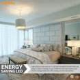 thumbnail image 4 of Sunlite LED A19 Light Bulbs, 15 Watts (100W Equivalent), Medium Base (E26), Non-Dimmable, Frost, ETL Listed, 3000K - Warm White 6-Pack, 4 of 5