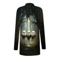thumbnail image 6 of UVEASISHA Fall Cardigans for Women Lightweight Halloween Cardigan Open Front Long Sleeve Casual Holiday Duster Jacket Multicolor L, 6 of 7
