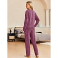 thumbnail image 5 of Avidlove Women Pajama Sets Long Sleeve Pjs Soft Pullover Top and Pants Loungewear Cozy Lounge Set with Pockets, 5 of 6