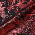 thumbnail image 6 of AZoiNM Men's Print Long Sleeve Shirt Stretch Polyester Regular Fit All Season, 6 of 8