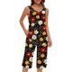 thumbnail image 1 of Conjunto de Ropa de Estar de Mujer Cuello Redondo Impresión Blusa sin Mangas Pantalones Cortos, Pantalones de Cintura Elástica para las Mujeres, 1 of 7