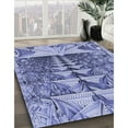 thumbnail image 2 of Ahgly Company Indoor Square Patterned Sapphire Blue Area Rugs, 6' Square, 2 of 6