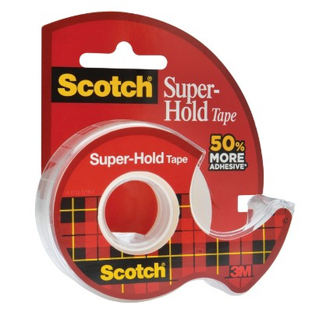 Scotch Super-Hold Tape Transparent 3/4-inch x 550-inch (Pack of 48)