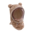 thumbnail image 4 of segolike Face Hat Windproof Animal Ears Hat Balaclava Removable Hooded Hat Face Cover for Camping Children Skiing Bear Ears Khaki, 4 of 8