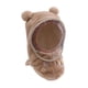 thumbnail image 4 of Gorro de invierno para niños Yinane con orejeras a prueba de viento y capucha Caqui, 4 of 8