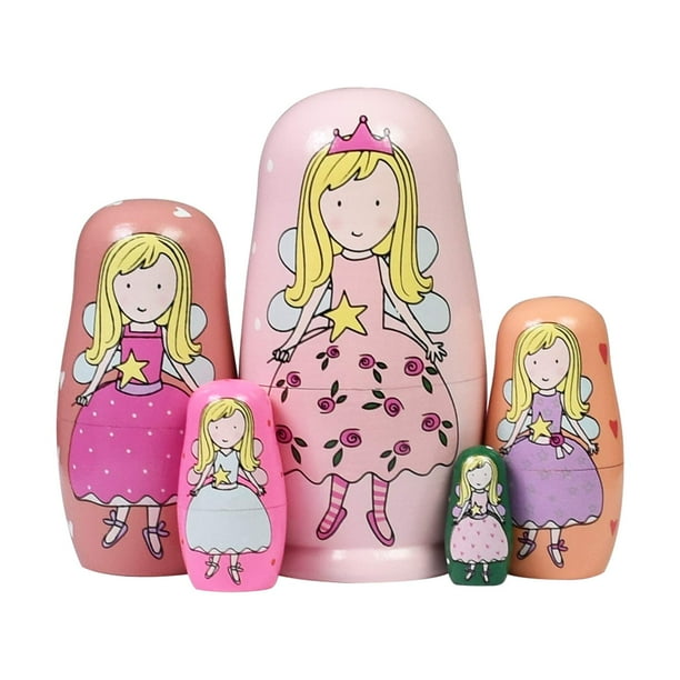 Juego de madera rusa Nesting Doll HYCLES Matryoshka, regalo para niños