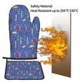 thumbnail image 5 of KLL New-York City Pattern Oven Mitts and Pot Holders 2pcs Sets for Kitchen, Oven Mitt Heat Resistant 536°F, Oven Gloves for Kitchen,Cooking and Baking, 5 of 7