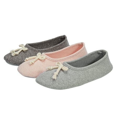 

Women s Ballerina House Slippers Anti-Skid Comfy Warm Ballet Style Slippers 4.5-5.5 Light Gray