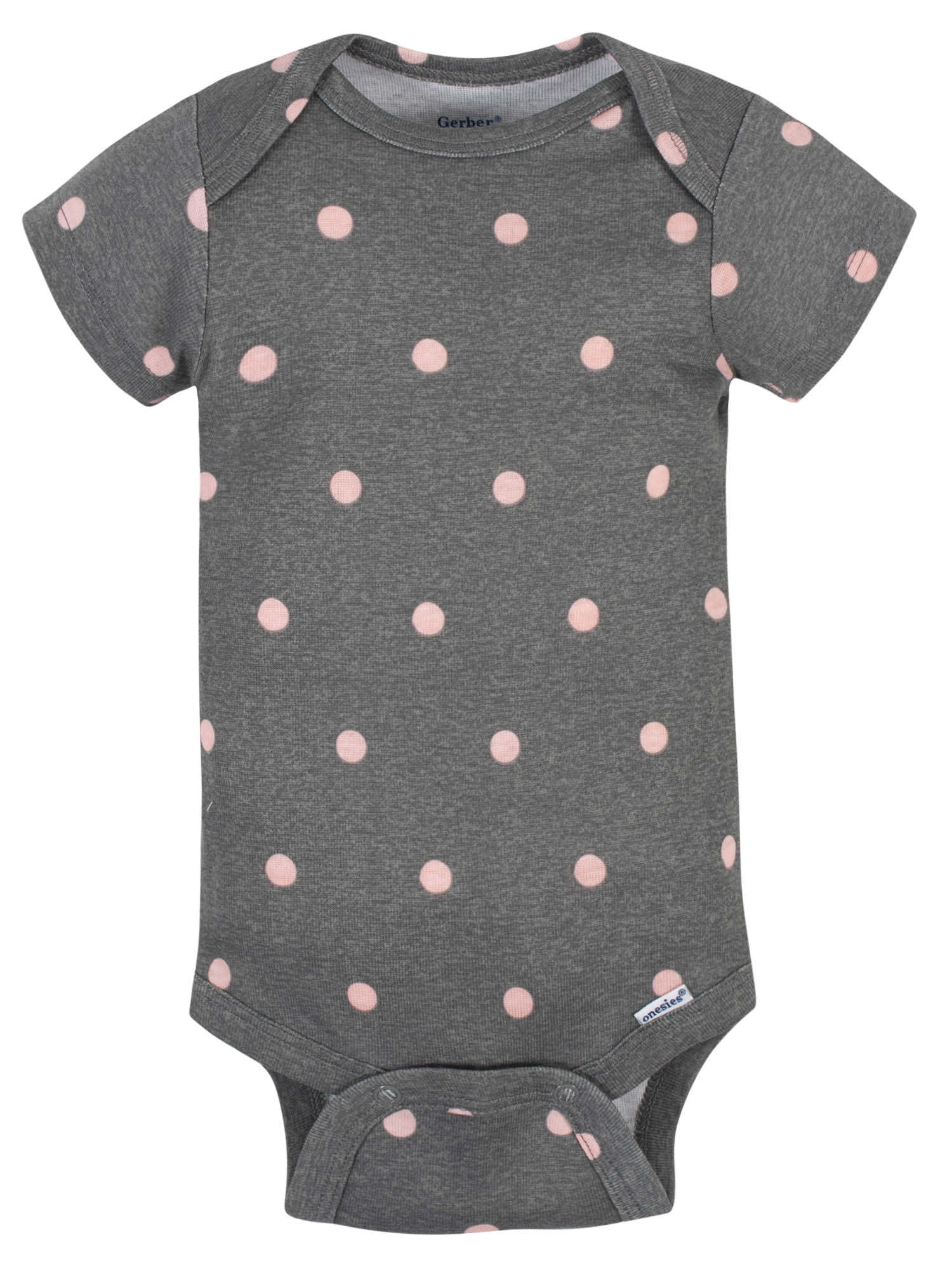 Gerber Baby Girls Short Sleeve Bodysuits, 5-Pack (Preemie-24 Months)