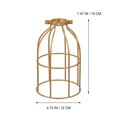 thumbnail image 2 of Bird Cage Shaped Lampshade Iron Art Lampshade Creative Light Shade for Home, 2 of 9