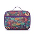 thumbnail image 2 of Vintage Ethnic Lunch Bag – Rustic Artistic Tribal Patterns Insulated Lunch Box for Preschool and Daycare, 2 of 6