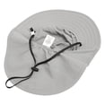 thumbnail image 5 of UPF 50+ UV Sun Protection Baby Hat with/Neck Flap and Drawstring/Grey, 5 of 8