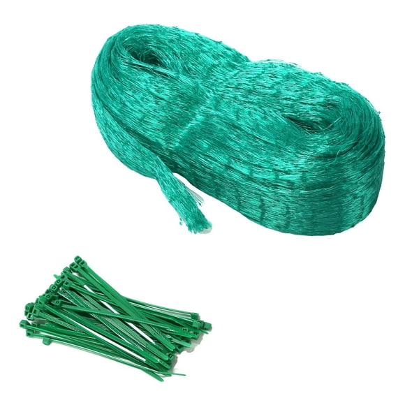 Bird Netting with 50PCS Cable Ties Nylon Garden Netting Anti Bird Mesh Plant Pest Netting for Vegetable FruitGreen