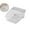 Clear, variant on Multi Functional Plastic Storage Box with Wheels for Bathroom Kitchen Home Organization