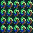 thumbnail image 1 of Ahgly Company Machine Washable Indoor Square Transitional Night Blue Area Rugs, 6' Square, 1 of 7