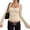 Beige, variant on Women's Lace Long Sleeve Tops Slim Fit Square Neck Tees Shirts Spring Summer Going Out Tunic Top