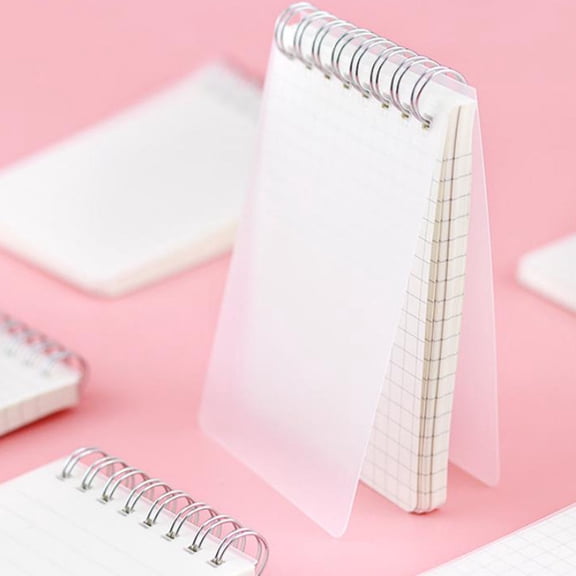 STOBOK 6pcs White Mini Notepad Set PP Paper for Daily Use with Coil Design and Fashionable Look