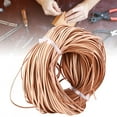 thumbnail image 2 of Manual DIY Flat Leather Cord 100m Long Braided First Layer Leather Crafted CordLeather Color, 2 of 10