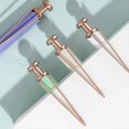 thumbnail image 3 of Retractable Metal Gel Pen, 0.5mm Black Gel Ink Ballpoint Pens, 1-Count (Purple), 3 of 4