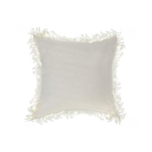Slub Cotton Ivoroy Cushion Chloe 18 X 18 - Set De 2
