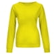 thumbnail image 4 of ICHUANYI Clearance Women Long Sleeves Casual Shirts Printing Round Neck Sweatshirt Pullover Loose Tunic Tops(Yellow, XL) ICHUANYI WER2023081505424, 4 of 5