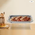 thumbnail image 3 of 12 Pcs Foldable Buffet Stand Wire Racks Metal Chafing Wire Rack Buffet Stand Buffet Wire Frame Holder Serving Trays Food Warmer Catering Supplies for Wedding Birthday Party, 3 of 22