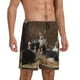 thumbnail image 2 of Balery Cat Family Pantalones cortos de pijama de punto de algodón para hombre con cinturilla y bolsillos-4X-Large, 2 of 6