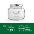 thumbnail image 1 of Ball Decorative Mason Jar with One Piece Stainless Steel Lid, 1.89 L (64 oz), 1 of 8