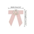 thumbnail image 2 of INSPIRE CHIC Women's Bowknot Bowtie for Unisex Accessories Graduate Bow Brooches Bow Tie Pink, 2 of 4