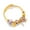 E, Blue Teddy Bear Gold Chain, variant on Heart Rose Flower Blue Teddy Bear Charm Bracelet for Women Gold Plated Crystal Beads Bangle Girls