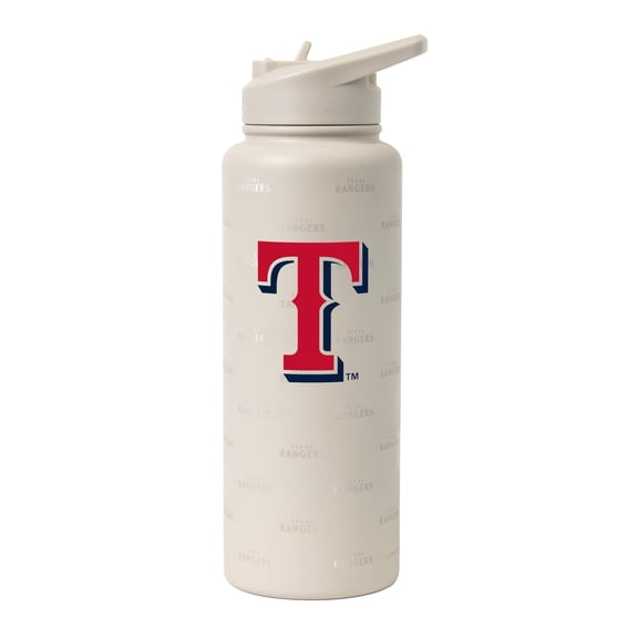 Logo Brands Texas Rangers 34oz. Sand Ghost Quencher Bottle
