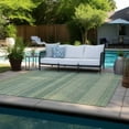 thumbnail image 6 of Addison Rugs Chantille Indoor/Outdoor Transitional Stripes Aloe Washable Rectangle Rug, 9' x 12', 6 of 6