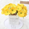 thumbnail image 4 of huntermoon 7 Stems/Bunbles Artificial Gerbera Flower Realistic Fake Daisy Flowers Bridal Wedding Bouquet for Home Garden Wedding Party Decorations, 4 of 18