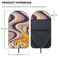 thumbnail image 7 of POLERO Retro Daisy Terry Cloth Car Seat Towel Cover, Non Slip Waterproof Front Seat Cover for Trucks Cars SUVs, 7 of 7