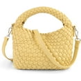 thumbnail image 1 of LHSHID Women Woven Tote Small Crossbody Bag, Weave Quilted Purse Square Shoulder Bag Woven Handbag with Detachable Strap, 1 of 6