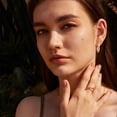 thumbnail image 3 of Valloey Rover 14K Gold Plated Cute Dainty Huggie Hoop Earrings for Women Jewelry Gift, 3 of 5